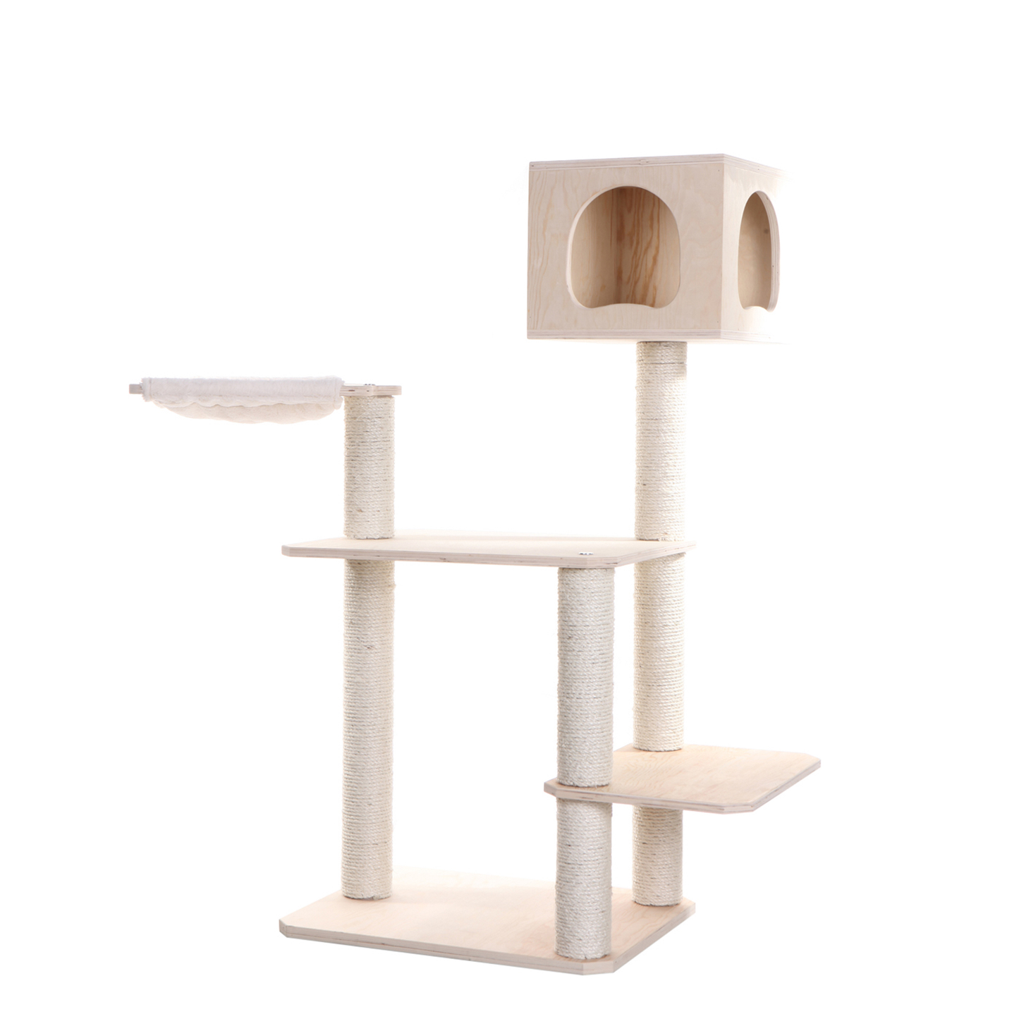 Armarkat Premium Scots Pine 50-Inch Solid Wood Cat Tree