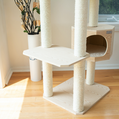Armarkat Premium Scots Pine 54-Inch Cat Tree, Three Levels