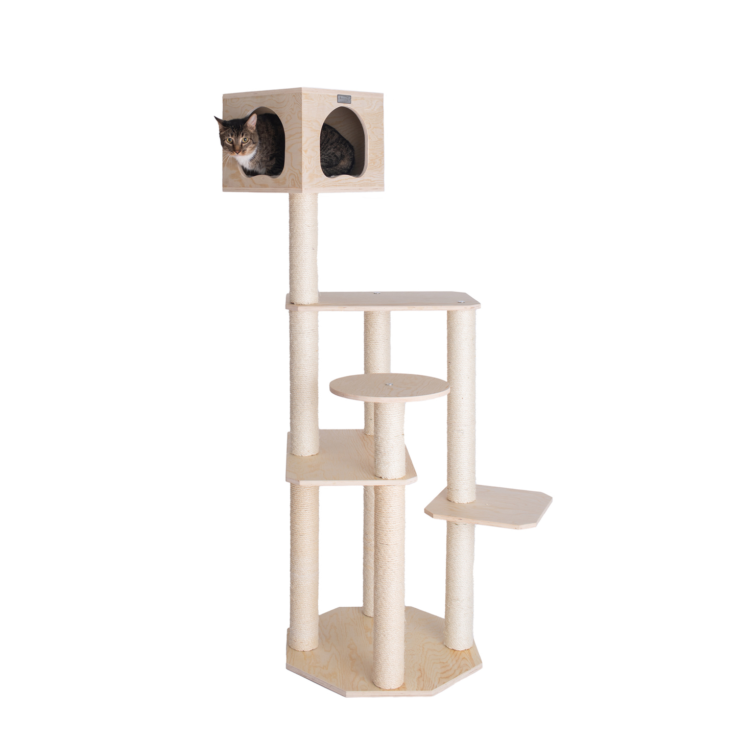 Armarkat Premium Scots Pine 69-Inch Cat Tree, Five Levels