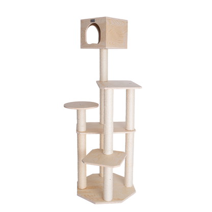 Armarkat Premium Scots Pine 69-Inch Cat Tree, Five Levels