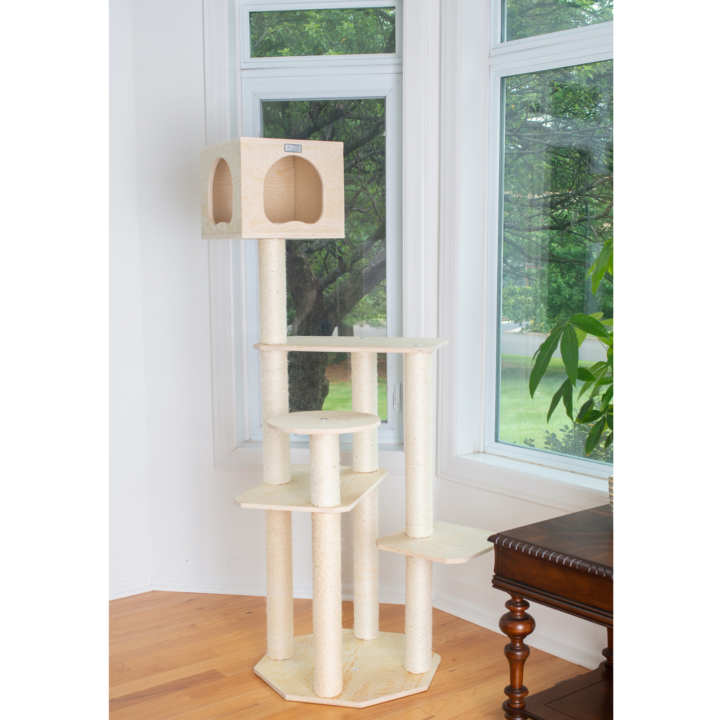 Armarkat Premium Scots Pine 69-Inch Cat Tree, Five Levels