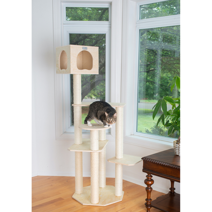 Armarkat Premium Scots Pine 69-Inch Cat Tree, Five Levels