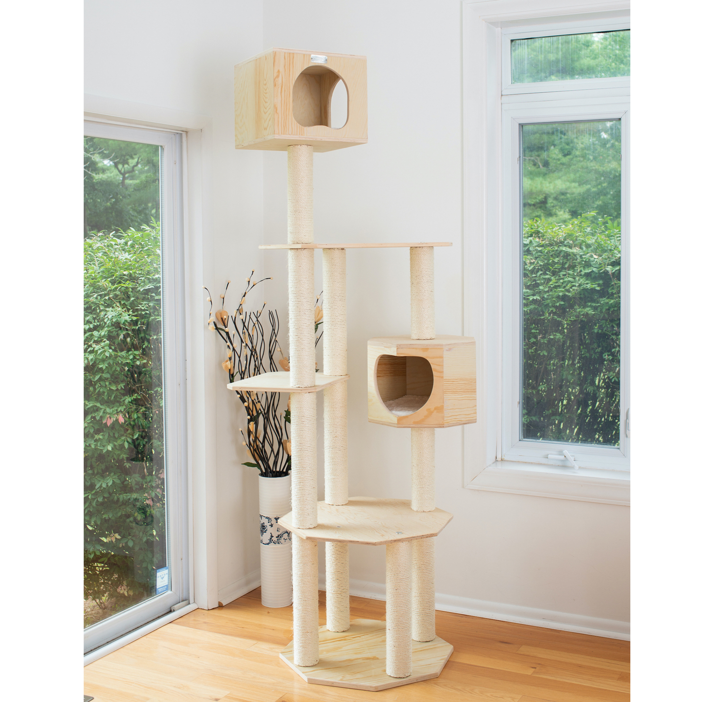 Armarkat Premium Scots Pine 85-Inch Tall Cat Tree Tower