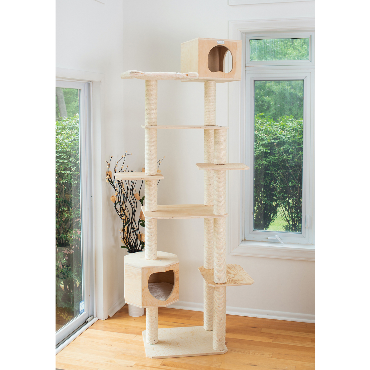 Armarkat Premium Scots Pine 89-Inch Cat Tree, 7 Levels