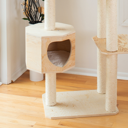 Armarkat Premium Scots Pine 89-Inch Cat Tree, 7 Levels