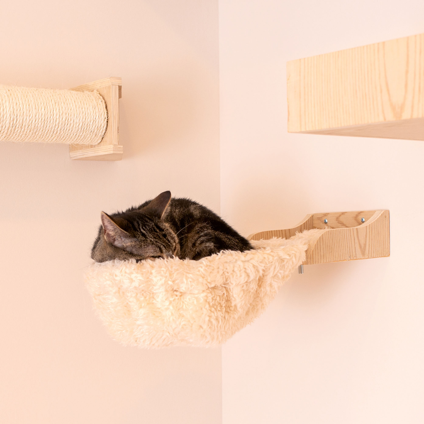 Armarkat Wall-Mounted Cat Tree with Condo & Perches