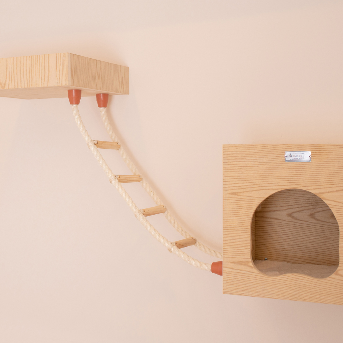 Armarkat wall-mounted cat climbing ladder