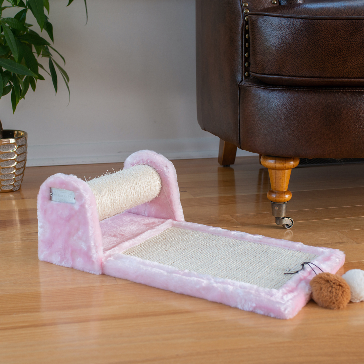 Armarkat Rolling Cat Scratcher Toy, Sisal Board for Cats