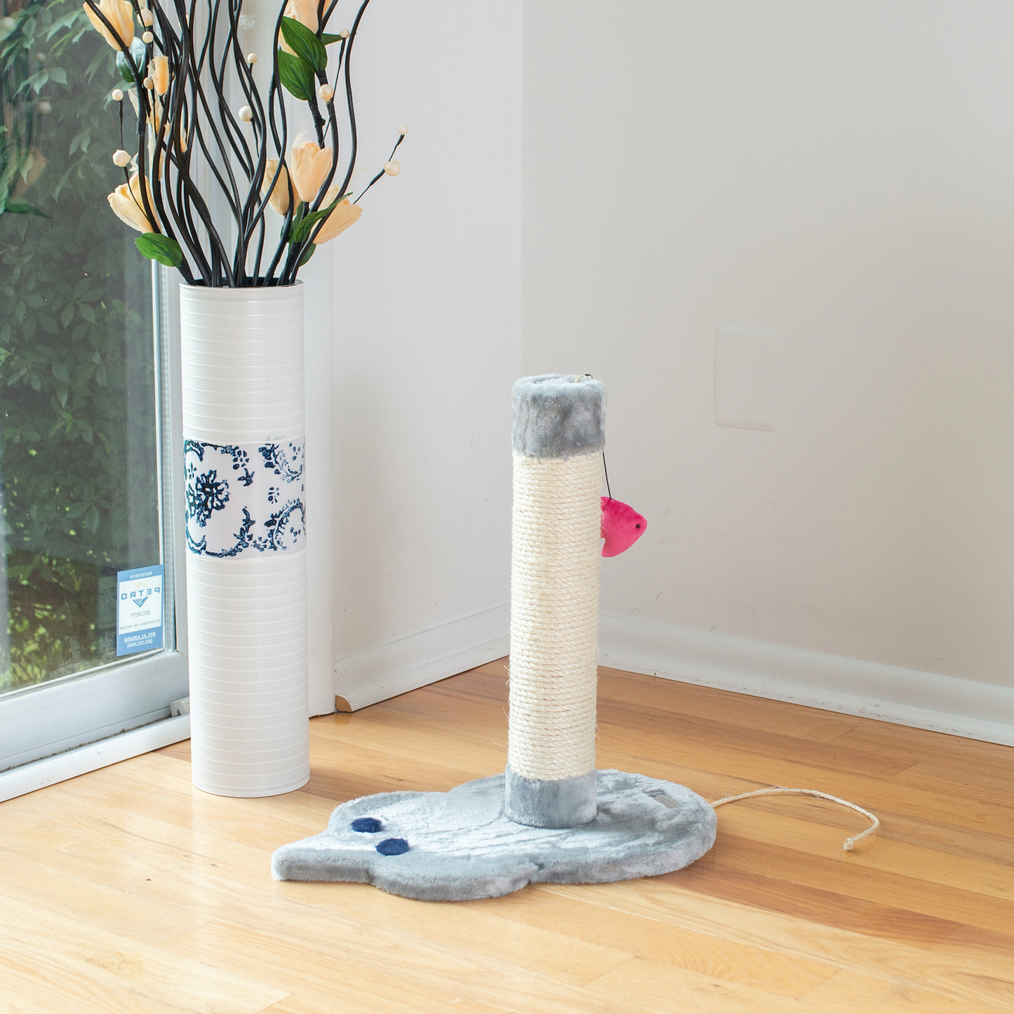 Armarkat Mouse-Shape Cat Scratcher with Rope Toys