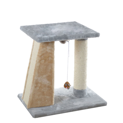 Armarkat 2-Level Real Wood Platform Cat Scratcher Post