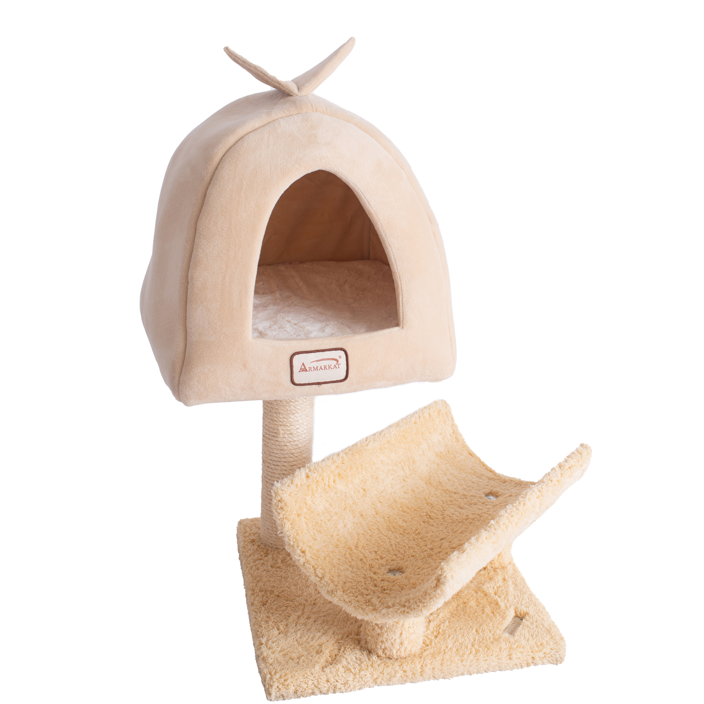 Armarkat 3-tier cat condo with scratching post