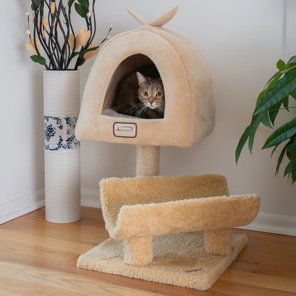 Armarkat 3-tier cat condo with scratching post