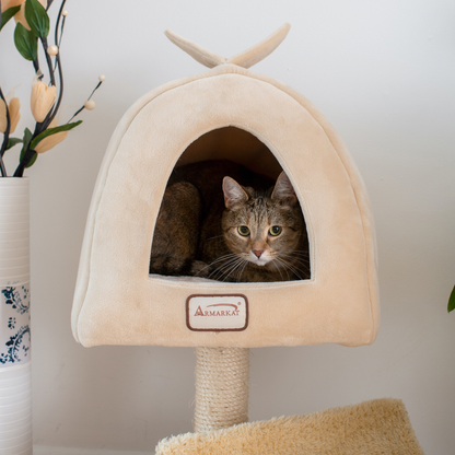 Armarkat 3-tier cat condo with scratching post