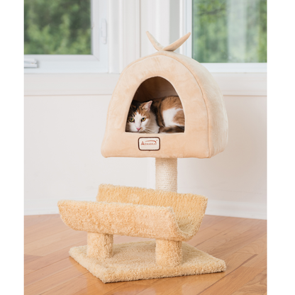Armarkat 3-tier cat condo with scratching post