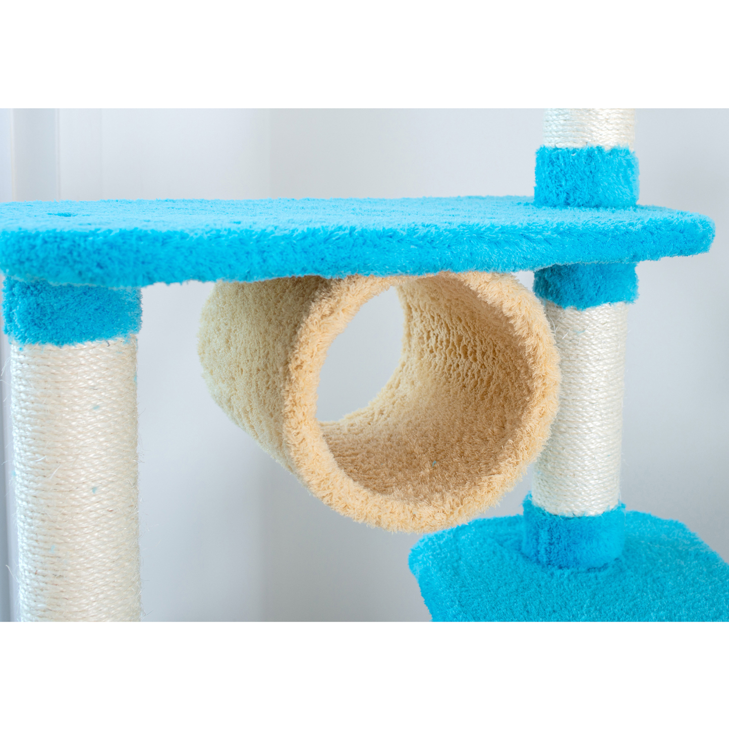 Armarkat Real Wood Cat Climber Jungle Tree, Sky Blue