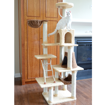 Armarkat 78" Real Wood Cat Climber Play House