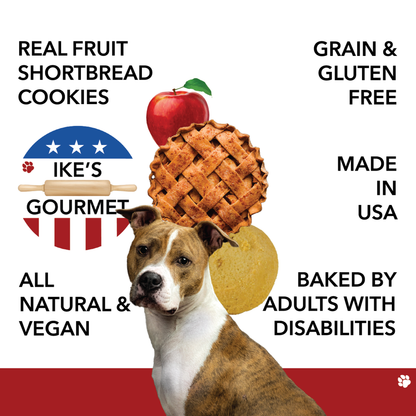 Ike's Gourmet Apple Pie Dog Treat Cookies, 8 oz