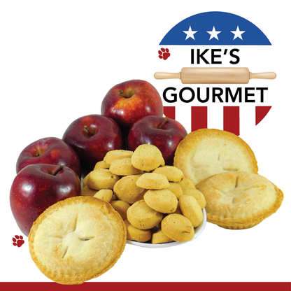 Ike's Gourmet Apple Pie Dog Treat Cookies, 8 oz