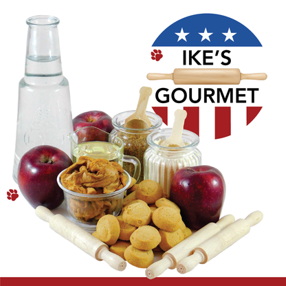 Ike's Gourmet Apple Pie Dog Treat Cookies, 8 oz
