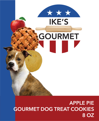 Ike's Gourmet Apple Pie Dog Treat Cookies, 8 oz
