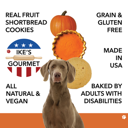 Ike's Gourmet Pumpkin Pie Dog Treat Cookies, 8 oz