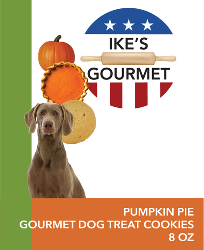 Ike's Gourmet Pumpkin Pie Dog Treat Cookies, 8 oz