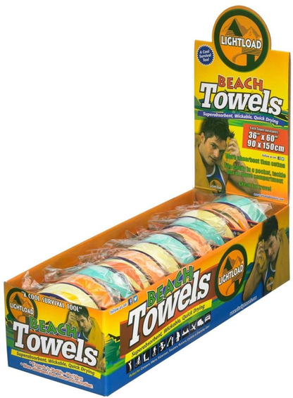 Lightload Compressed Beach Towels (12-Pack)
