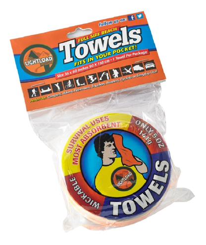Lightload Compressed Beach Towels (12-Pack)