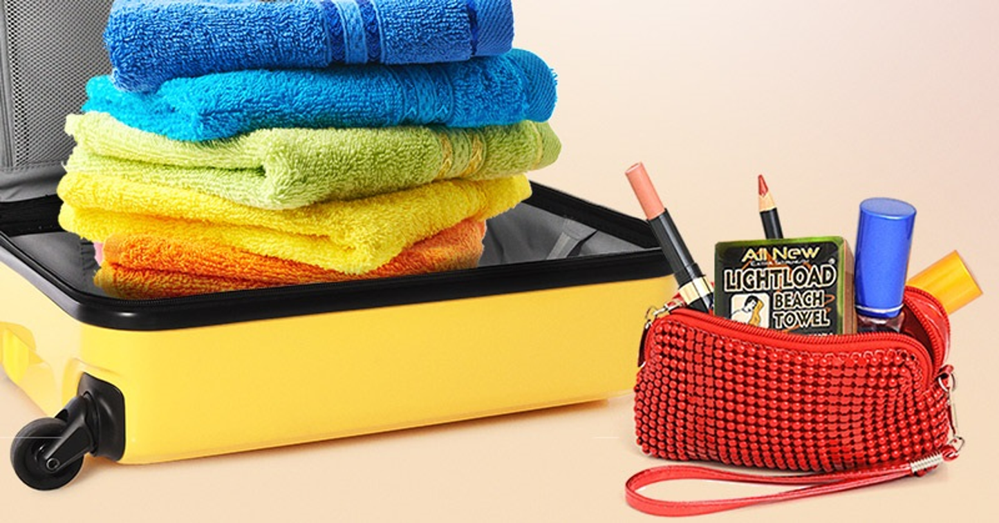 Lightload Extra-Strong Compressed Beach Towels (12-Pack)