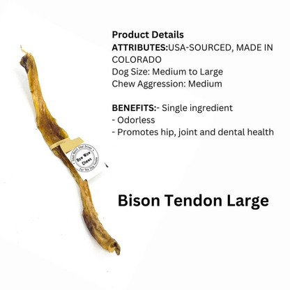 Bow Wow Chews Colorado Bison Tendon - Large