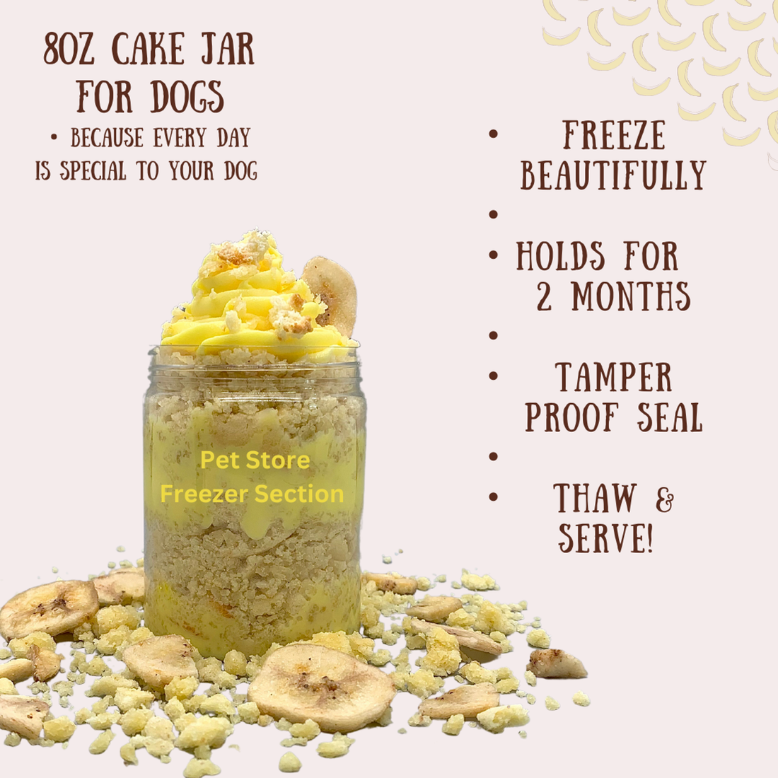Bow Wow Chews Layered Pawty Cake Jars for Dogs