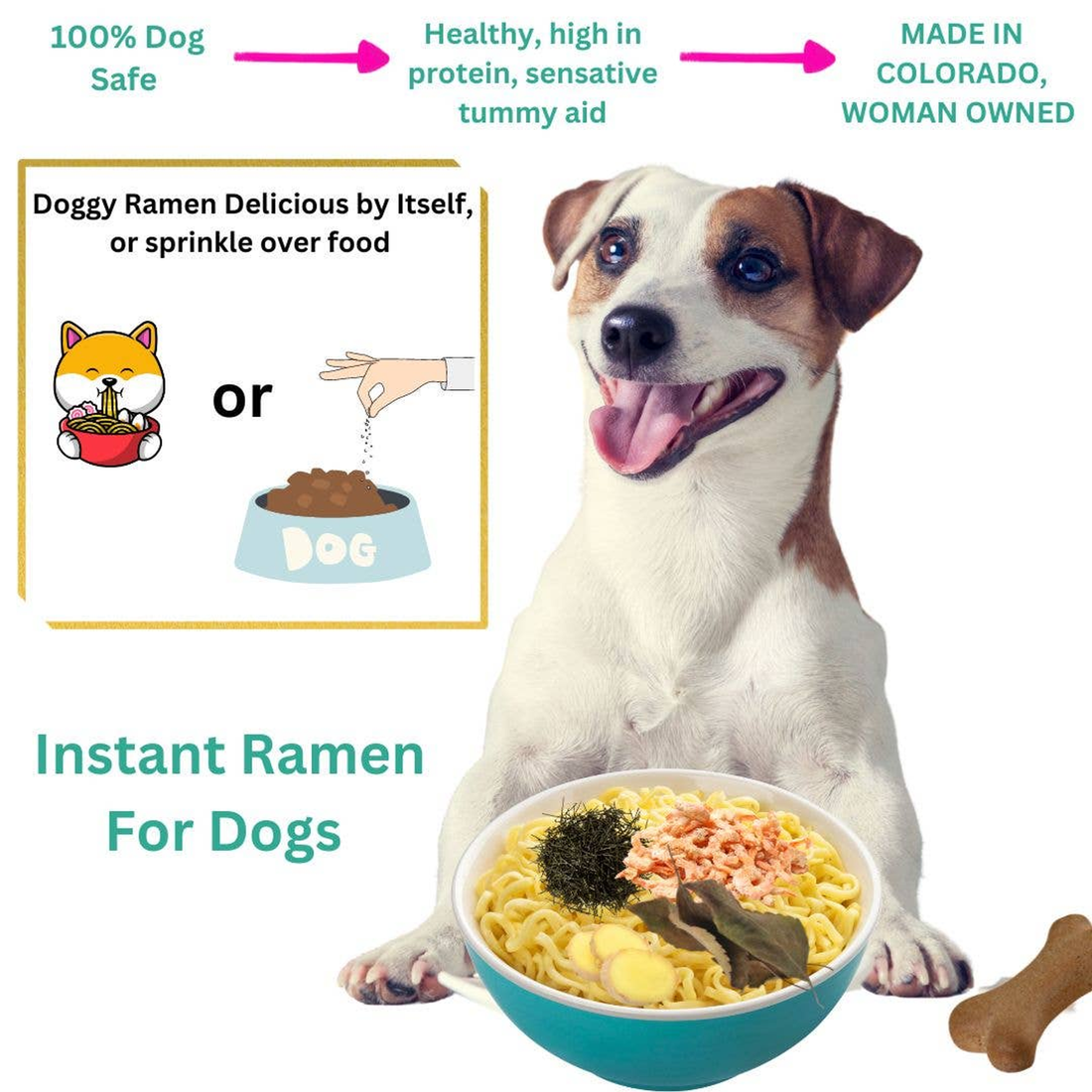 Bow Wow Chews Ramen Bowl Dog Treat