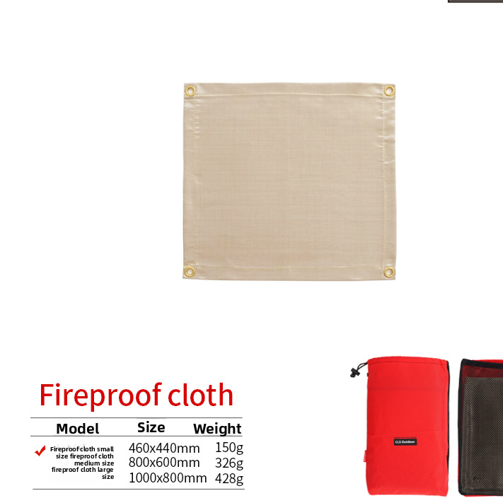 Fiberglass Fire Resistant Blanket for Outdoor Camping