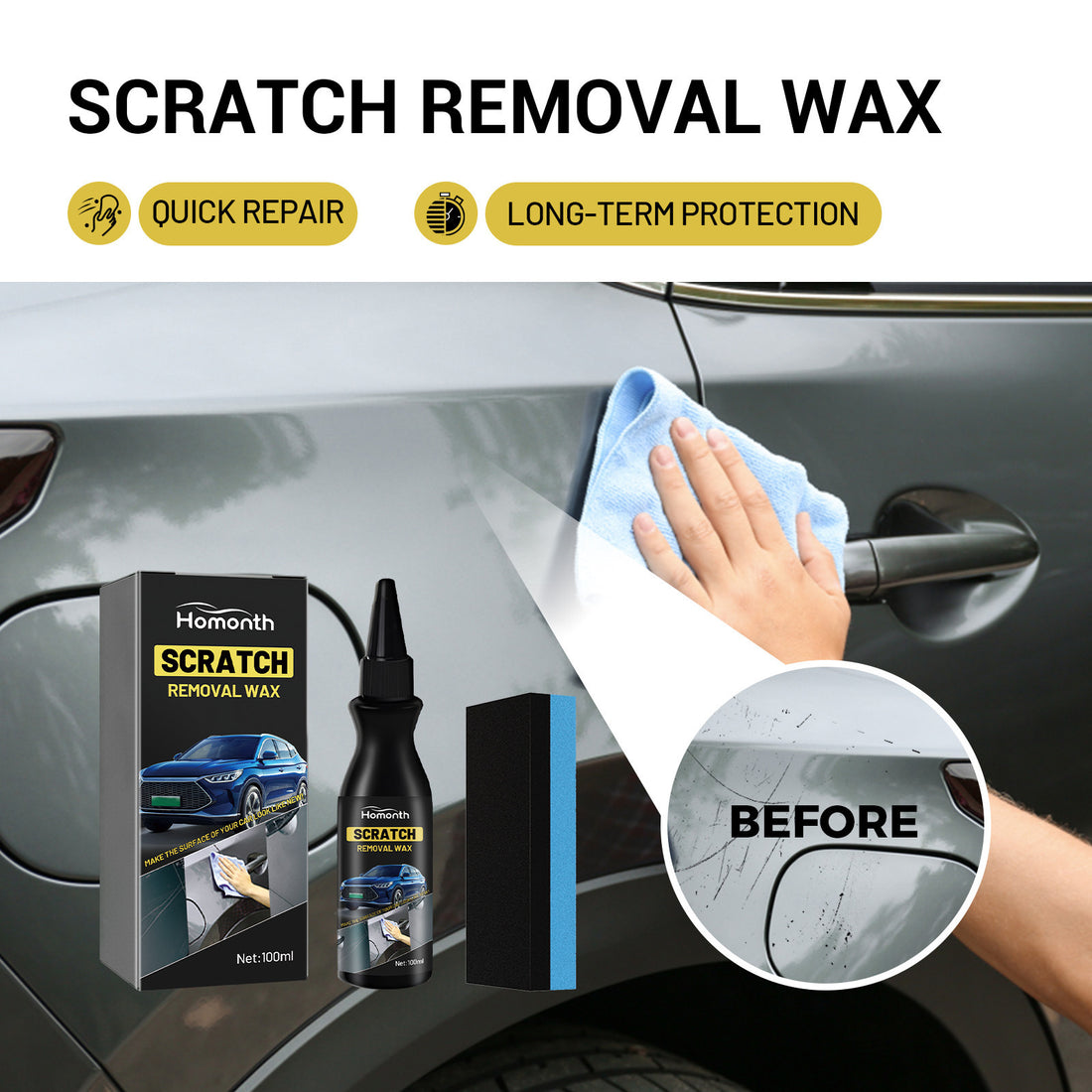 Car scratch repair cream