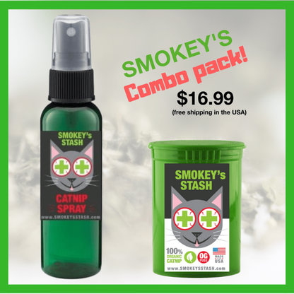 Smokey's Stash Organic Catnip Spray, 2 oz