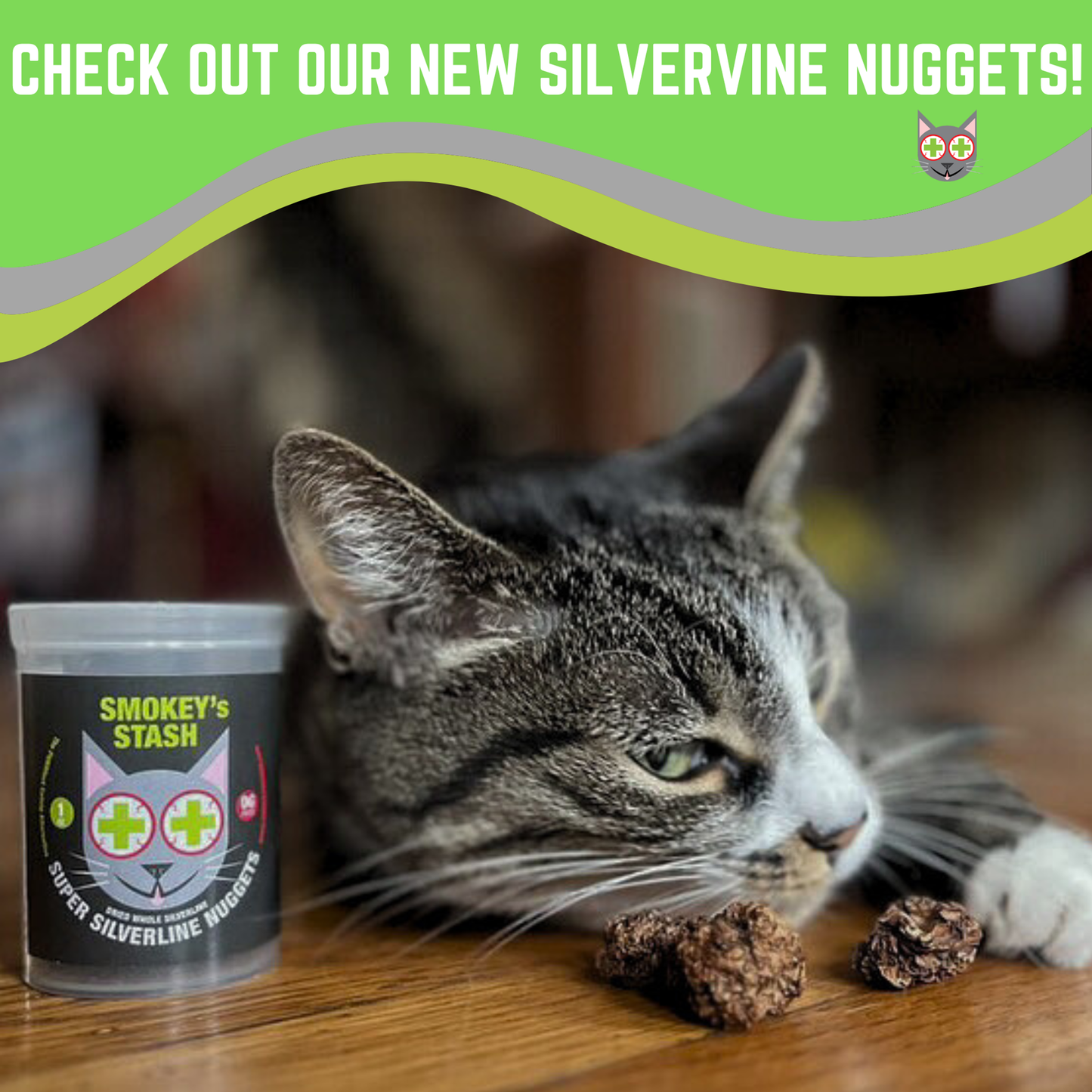 Smokey's Stash Silvervine Nuggets Catnip Alternative