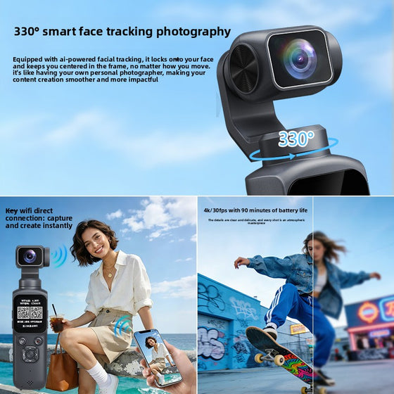 4K Handheld Sports Camera with Face Tracking Action Cameras product image 2