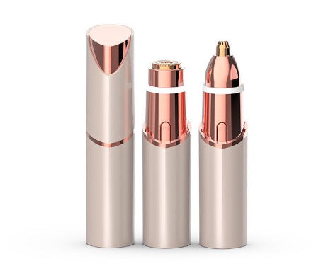 2-in-1 Lipstick Style Electric Shaver for Women, Portable Rechargeable Wet Dry Body Hair Trimmer