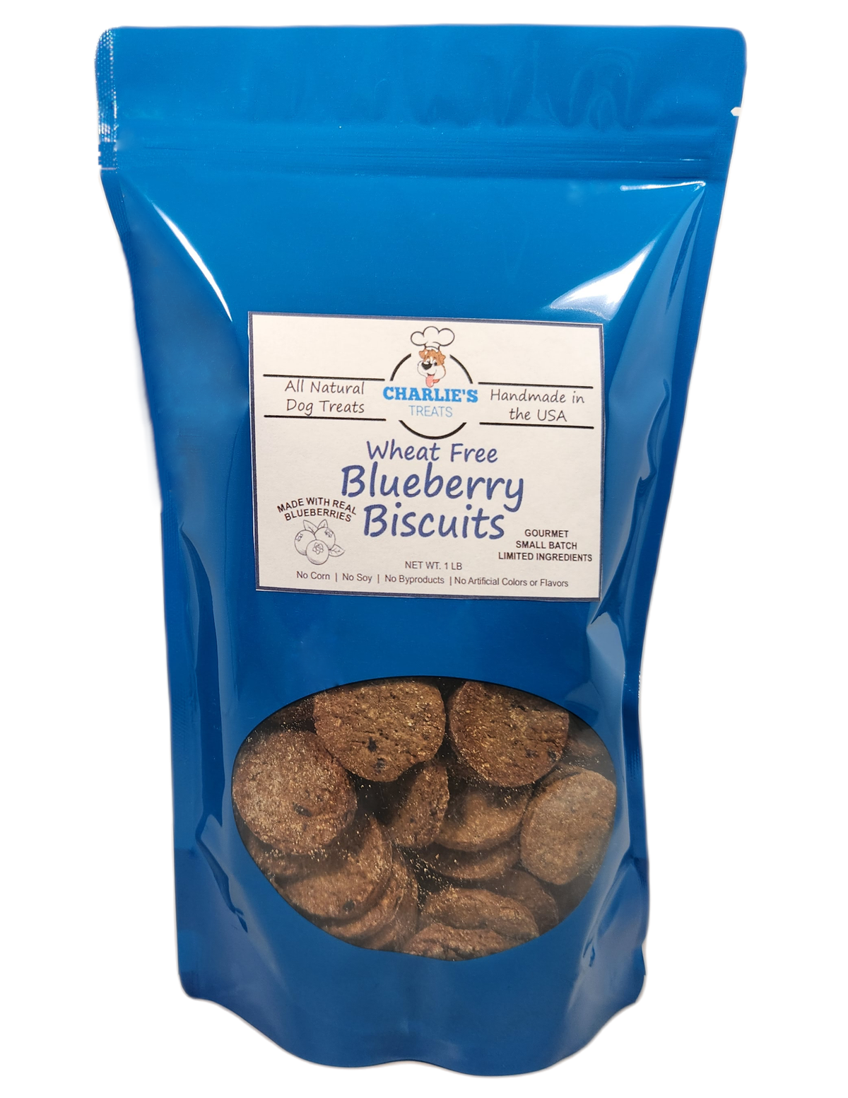 Charlie's Treats Bakery Wheat-Free Blueberry Dog Biscuits
