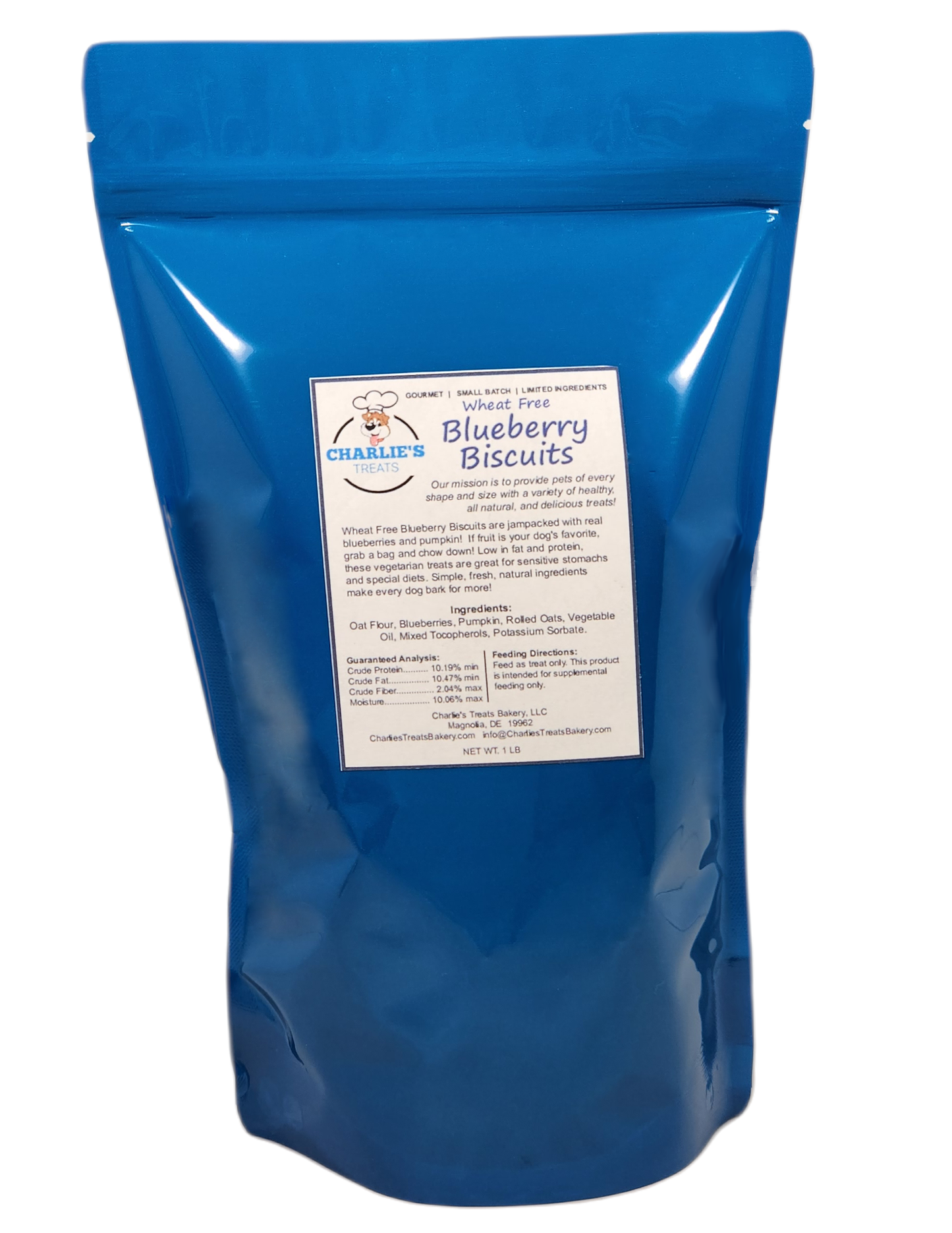 Charlie's Treats Bakery Wheat-Free Blueberry Dog Biscuits