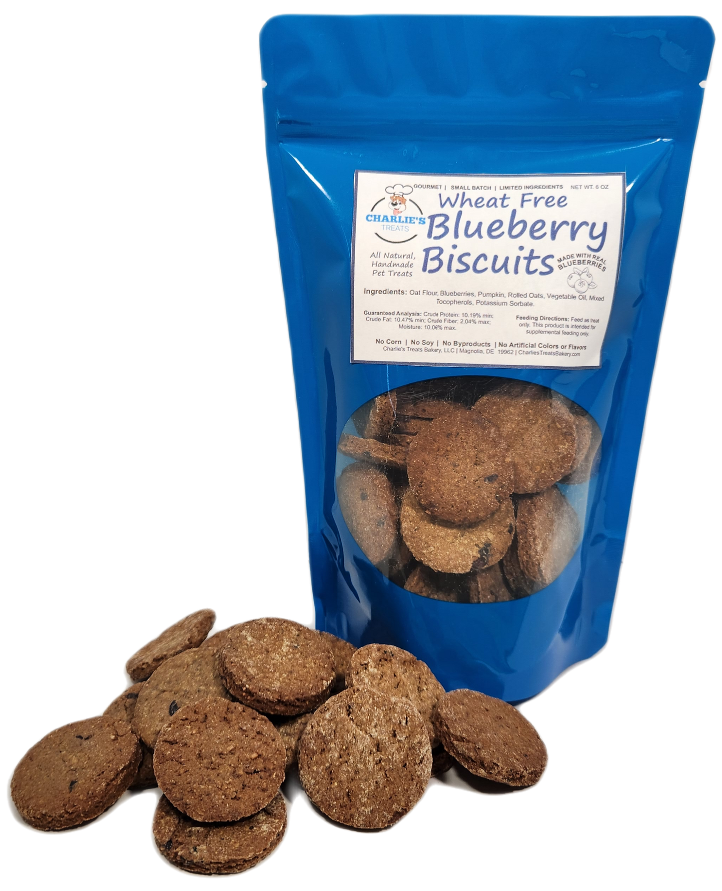 Charlie's Treats Bakery Wheat-Free Blueberry Dog Biscuits