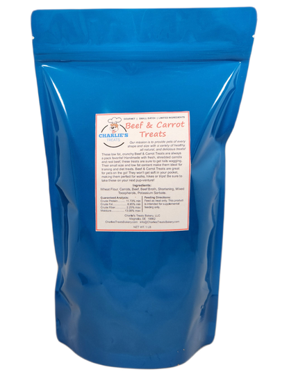 Charlie's Treats Bakery Beef & Carrot Dog Treats