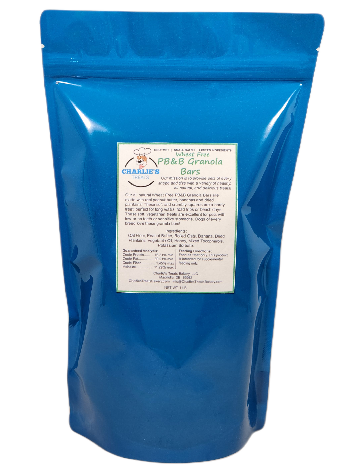 Charlie's Treats Bakery Wheat-Free PB&B Granola Dog Bars