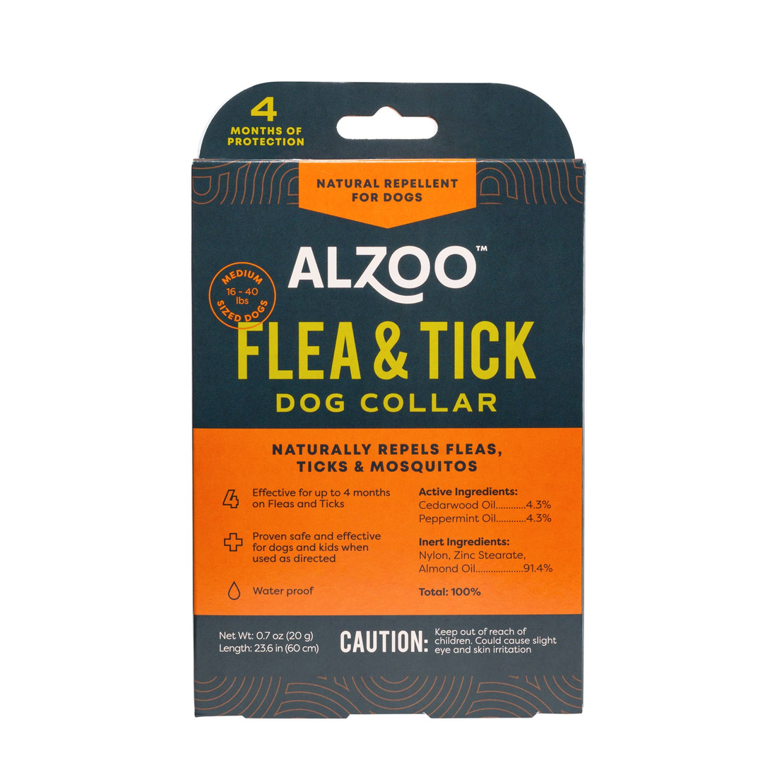 ALZOO Plant-Based Flea & Tick Dog Collar