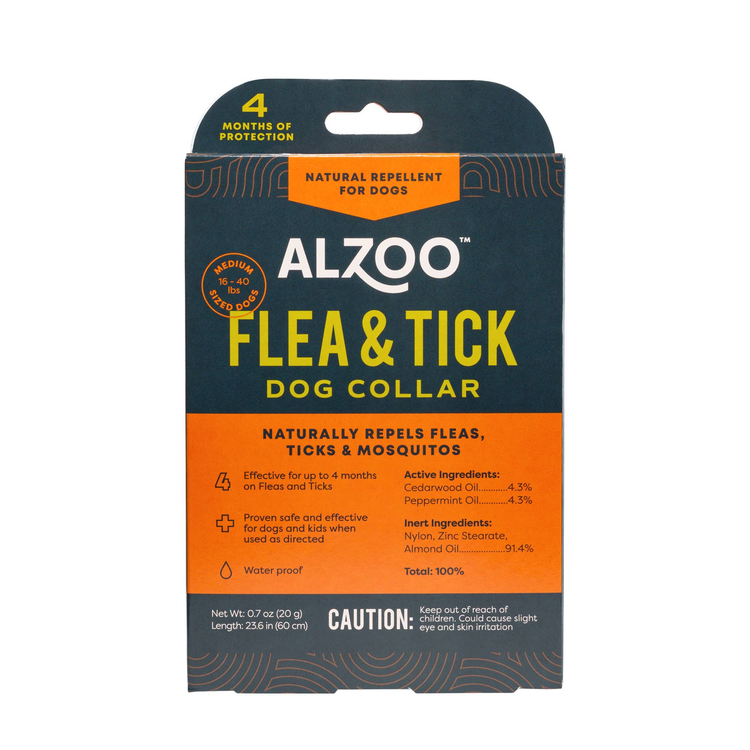 ALZOO Plant-Based Flea & Tick Dog Collar