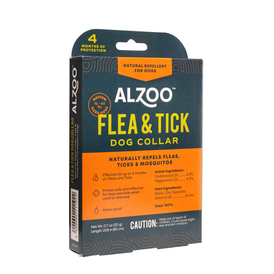 ALZOO Plant-Based Flea & Tick Dog Collar