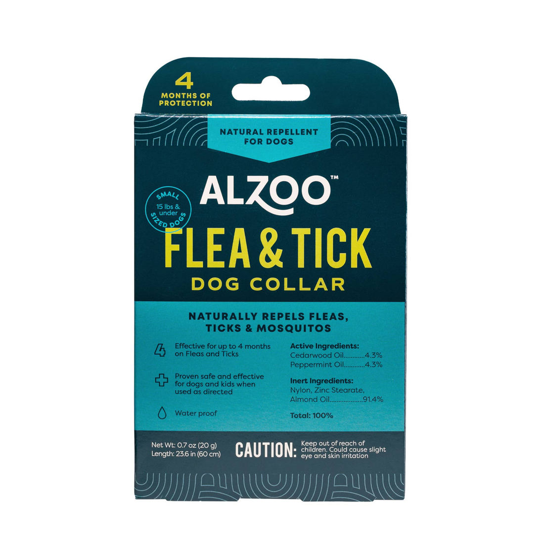 ALZOO Plant-Based Flea & Tick Dog Collar