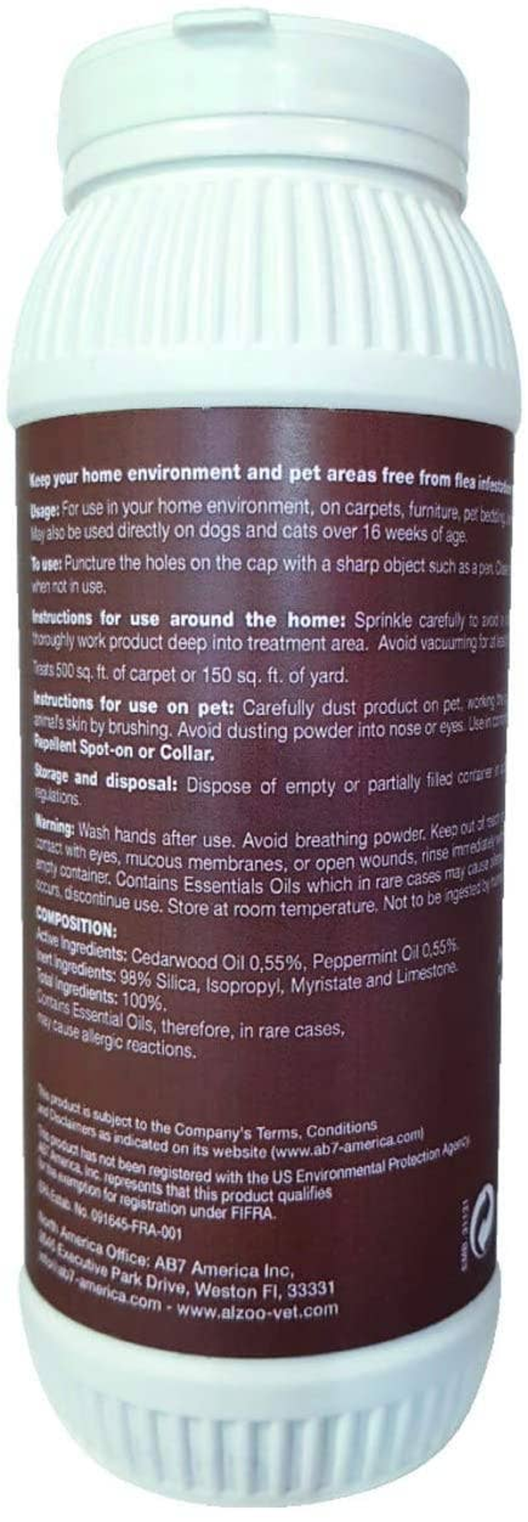 ALZOO G+ Flea & Tick Environment Powder