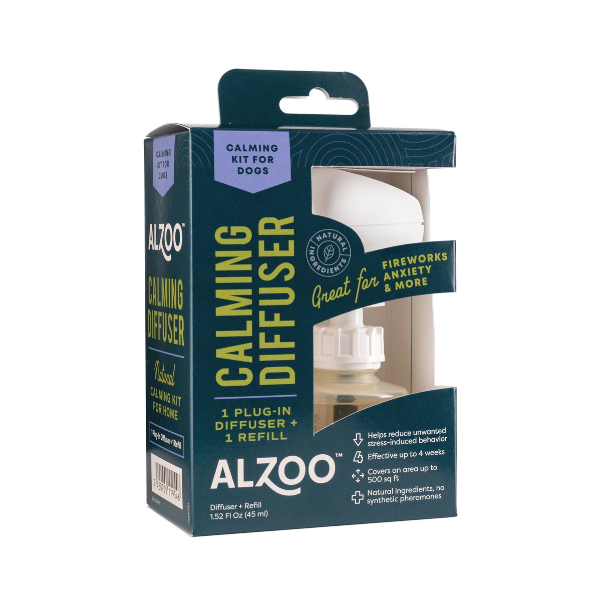 ALZOO Plant-Based Calming Diffuser Plug-In Kit for Dogs