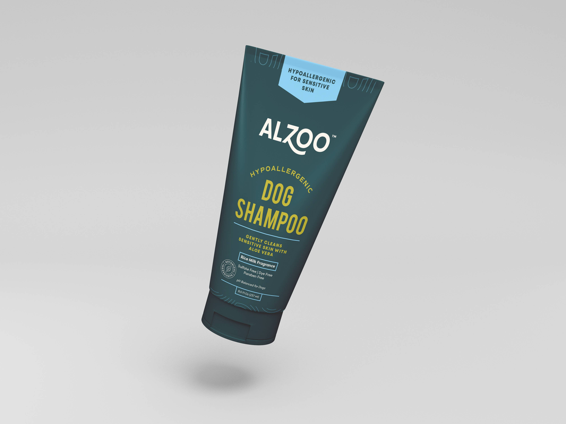 ALZOO Plant-Based Hypoallergenic Dog Shampoo, 8 oz